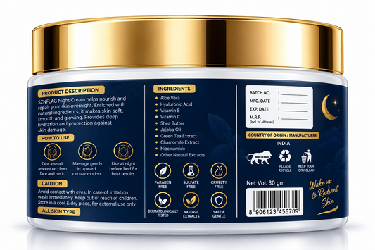 Night Cream – Deep Hydration & Skin Repair with Natural Extracts