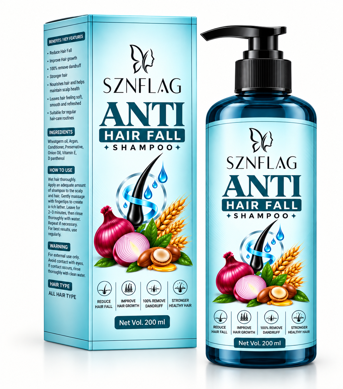 Anti Hair Fall Shampoo – Strengthens Hair & Nourishes Scalp