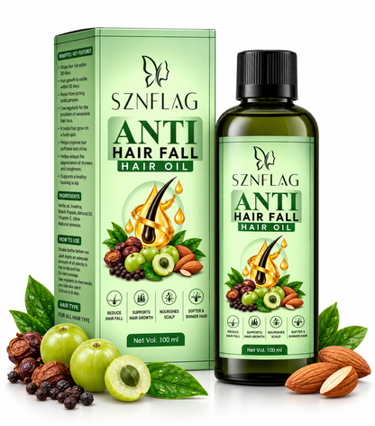 Anti Hair Fall Hair Oil – Nourishes Scalp & Supports Healthy Hair Growth