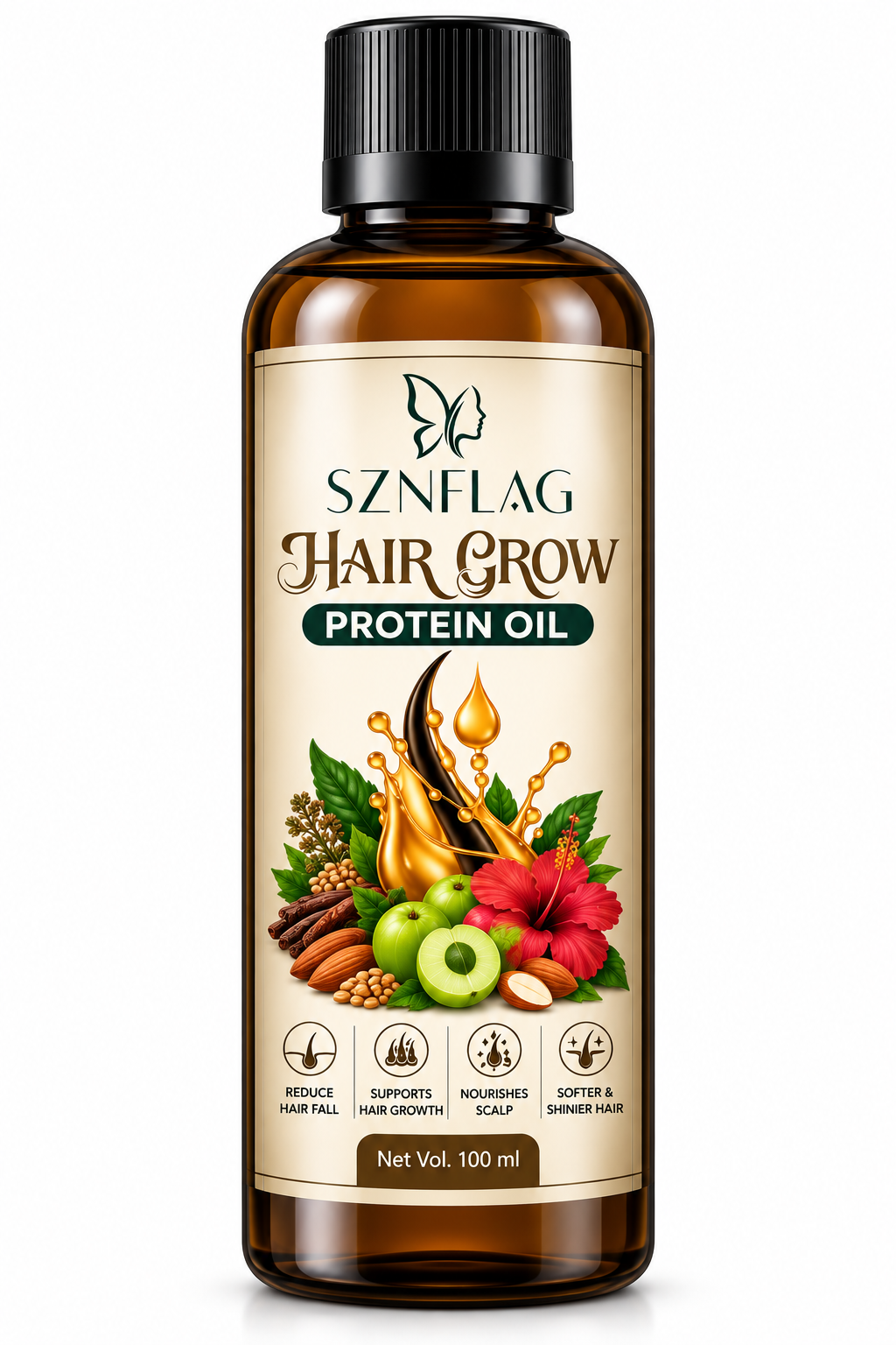 Hair Grow Protein Oil – Nourishes Scalp & Supports Hair Growth