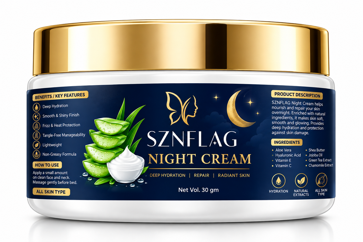 Night Cream – Deep Hydration & Skin Repair with Natural Extracts