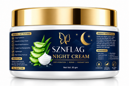 Night Cream – Deep Hydration & Skin Repair with Natural Extracts